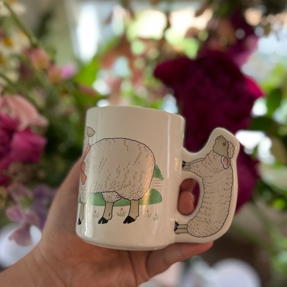 vintage sheep mug - Picture 3 of 3
